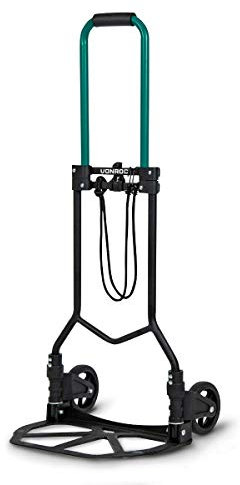 VONROC Sackkarre klappbar - Transportwagen, Transportkarre bis 80kg - Transporthilfe Vollgummireifen - Lastenwagen mit Rollen ideal zum Möbel verschieben