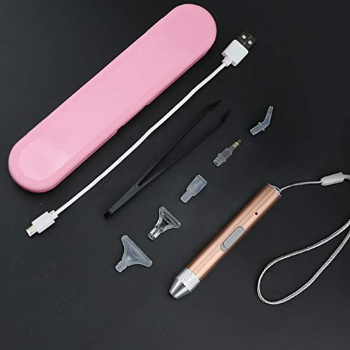 Kyduu LED Licht Diamond Painting Point Drill Pen, 5D Diamant Malerei Werkzeug LED Point HSS-Pen, Kreuzstich Punkt Stift, Diamond Painting Zubehör Stift,Leuchtende DIY Stickerei Pinzette