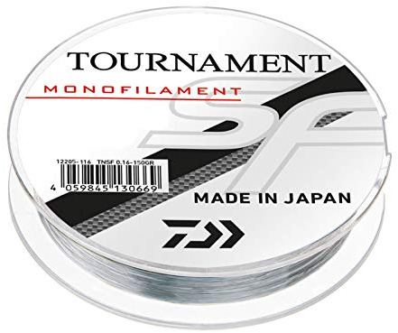 DAIWA Monofilamentschnur, hohe Abriebfestigkeit, Turnier, SF, 300 m, Grau/Transparent
