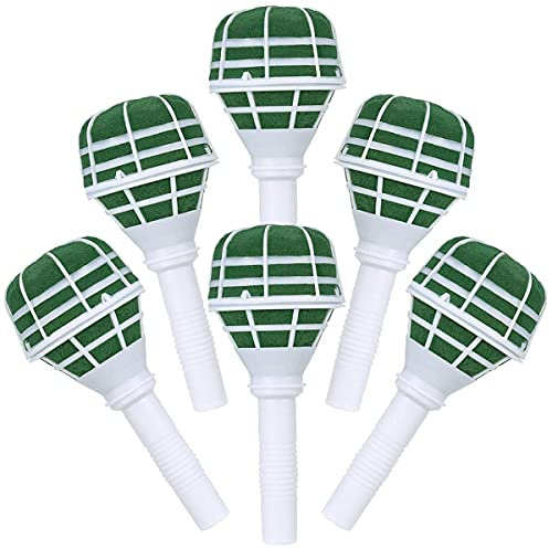 6 Stück Blumenstraußhalter, Braut Bouquet Halter, Blumenstraußhalter mit Griff,Blumenstrauß Halter für Hochzeit, Brautschmuck, DIY Dekorationen, Blumenstrauß HalterHochzeit, Blumenstrauß Halter Grün