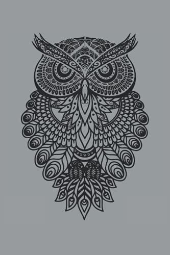 Eule Owl Grafik Graphic Kunst Geschenk Mandala Kunst Zeichnung: RÄTSELBUCH - 100x SUDOKU EASY - Lustiges Mandala Eulen Vogel Tier Geschenk, Vintage ... Rätsel, Notiz, Buch, Gehirnjogging, Logik