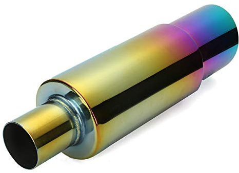 Baceyong Stainless steel racing muffler exhaust tailpipe rear end straight finish