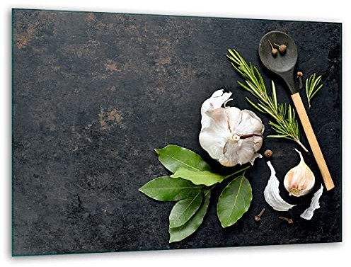 TMK ArtDeko Glasschneidebrett für die Küche 40x30cm – Robust, Hygienisch & Rutschfest – Schneidebrett Glas aus gehärtetem Material – Zusätzliche Arbeitsfläche – Vielseitige Nutzung