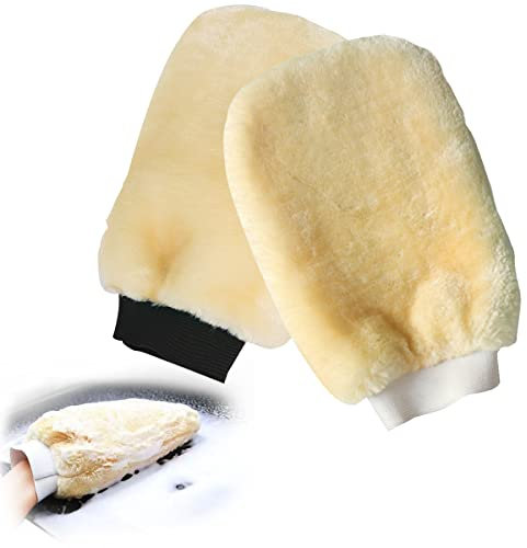 Taozoey Guanto per Lavaggio Auto, Guanto Lavaggio Microfibra, Lavaggio Pulizia auto Guanto, Ultra Morbidi, Guanto per autolavaggio per la Cura dell'auto Delicata ed Efficace