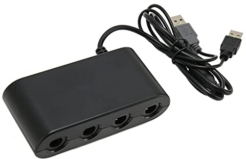 GC Adapter für für U-PC, Tragbarer 3-in-1-GC-Controller-Adapter, 4 Ports, Game-Controller-Adapter mit Turobo-Funktion für für U-PC