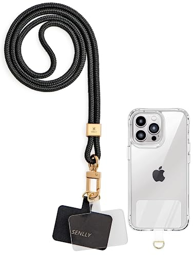 SENLLY Universal Handykette mit Ultradünne Patch, Originellem Minimalistisch Design Handy Hals Umhängeband