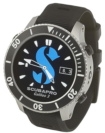 SCUBAPRO Galileo 3 (G3) Sans Emetteur Tauchen Schnorkel, Schwarz, Einheitsgröße