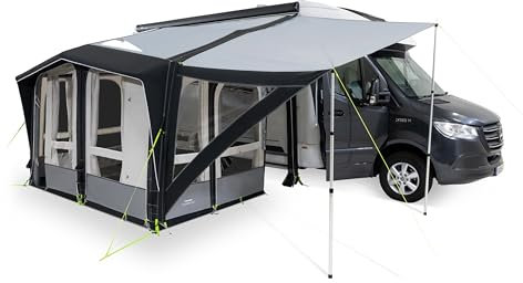 DOMETIC Club Pro Seitenflügel LH M: Modern, Weathershield Pro-Material, Cream oder Tan, 240 cm breit, 195 cm tief, 265-295 cm Anbauhöhe