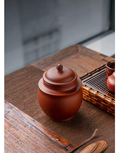 OUSIKA Azucarero, Tanque de Almacenamiento, casa pequeña portátil, Tetera, Mineral Original, Sellado de cinabrio, cafetera, Tarro de Caramelo Tarros