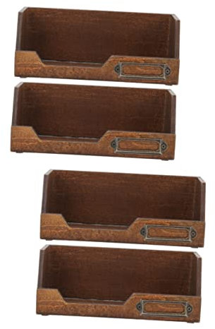 OFFSCH 2sets Aufbewahrungsbox Holz Handwerk Organizer Deckellos Multi-funktionale Container Box 2 Stücke * 2
