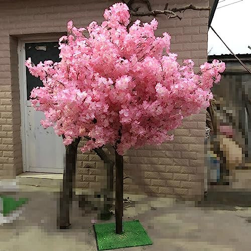 Flor de cerezo artificial de seda para oficina, dormitorio, sala de estar, fiesta, decoración de boda, 2,5 x 2 m, inspirada en Japón, planta de simulación hecha a mano