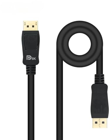 Brightium DisplayPort 1.4 cable VESA certified, 1.5 meters, compatible with high-resolution monitors and suitable for gaming and graphic design.
