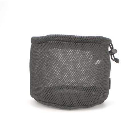 GreatRise Netz Aufbewahrungstasche Netztasche mit Kordelzug Camping-Kochgeschirr-Tasche Tragbare Bestecktasche Picknicktasche für 500ml-900ml Wasserkocher, Grill Trekking Wandern Outdoor Groß