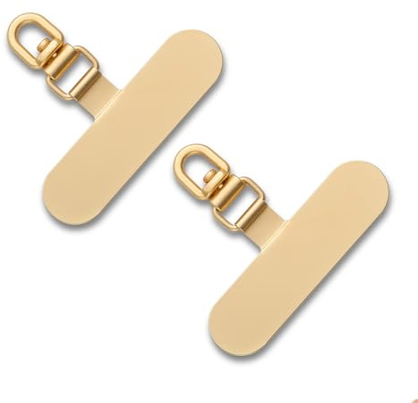 CHUQING Handykette Halterung Universal Pads Handy Patch Gold | Handykettenhalterung für vollumfassende Handyhüllen, werkzeugfrei und rückstandslos montierbar, stört keinen Ladevorgang