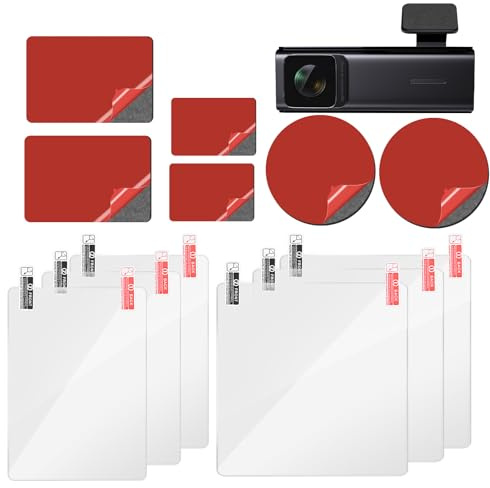 ShipeeKin Lot de 12 tampons adhésifs double face pour voiture dashcam et film électrostatique voiture