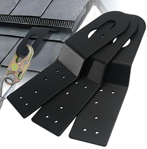 Roof Safety Anchor, Permanent Roof Anchors for Wood Roofs, Use With Roofing Harness, Safety Ropes, Other Roof Safety Equipment (3 Pack)