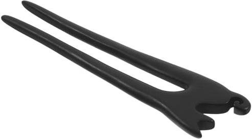 FESTFENDS Bacchetta per Chioma in Legno Nero Intagliata a Gatto Elegante e Vintage, Accessorio Pratico e Decorativo per Acconciature da Donna e Ragazza, per Regalo