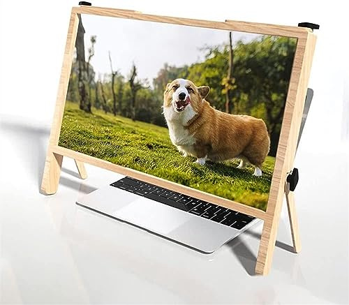 KJMWXOP Computer Screen Magnifier For Desktop,22 Inch Anti Blue Light Laptop Screen Protector Holder,3X Magnifying Glass Read