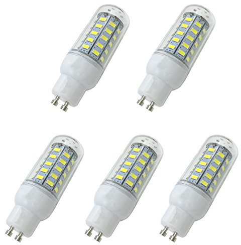 Aoxdi 5 Stück LED Strahler Leuchtmittel GU10 Sockel 7 Watt, Kaltweiß | 48 SMD 5730 LED GU10 Lampe Energiesparlampe 7W, AC220-240V