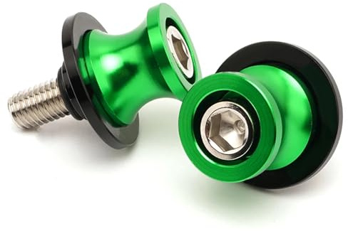 Universal M10 *1.25 Nottolini Cavalletto Moto Accessori per KA&WA-SA*KI Ninja 250R/650R ZX6R/9R/10R/12R/14 Z1000 ZRX1100 FZR 1000/600R/400 Duke 125/200/390 RC 125/200/390 (Verde)