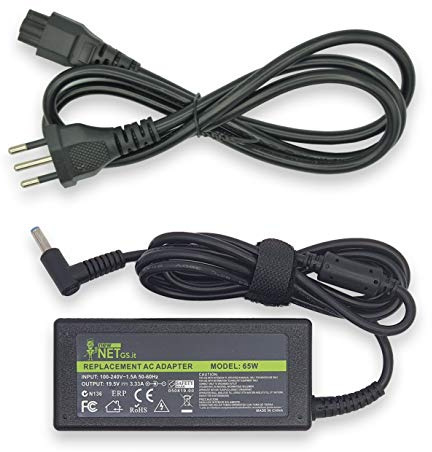 Caricabatteria 65W compatibile con PC Notebook HP [4.5x3.0 mm Pin centrale] | Probook 430 G3 G4 , 210-G1 255-G3 255-G4 255-G5, 340-G2 350-G2 355-G2, 410-G1 450-G3 455-G3 612-G1 [19.5V 3.34A]