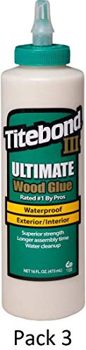 Titebond III Ultimate Wood Glue, 16-Ounces #1414, Lot de 3