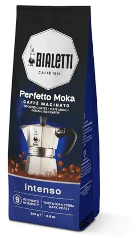 Bialetti Perfetto Moka Café Moulu, Intenso – 1 x 250 g