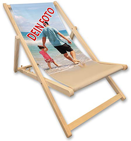 Unikatolo Kinder-Liegestuhl mit Foto, Strandstuhl, Geschenkidee Geburtstag Kindergarten Kinderzimmerdeko Kinderzimmer Möbel
