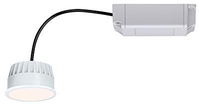 Paulmann 93073 LED Einbauleuchte Modul Smart Home Zigbee Warmweiß Coin rund 50mm 6W 470lm 230V 2700K Satin rund dimmbar Deckenspot Kunststoff