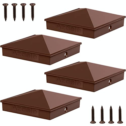 8 x 8 Heavy Duty Aluminum Post Caps Matte Finish Powder Coated Surface
