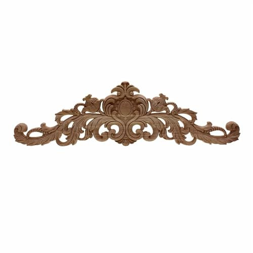 YMYGCC Decorazione Applique in Legno 2 Pezzi di Accessori for la Decorazione della casa in Legno, Ante e finestre di armadi in Legno, Piccole Applicazioni Floreali Decorative 579 (Color : 60cmX17cm)