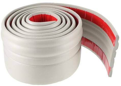 5/10M Flexible Baseboard Molding Trim, 98/125MM Width Self-Adhesive Vinyl Wall Base Cove Base, Peel and Stick Rubber, Caulk and Trim Strips for Floor Wall Base Cove and More