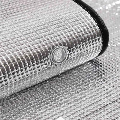 Aluminium Insulation Foil,Window film heat reflector,100% Blackout Window Cover,No Glue NO stick,Privacy Protection,for Sun Room/Rental Apartment/Office/Car Window/Skylight/Balcony(80x100cm/31.5x39.4i