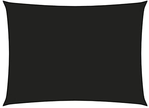 Bulliing Sonnensegel Oxford-Gewebe Sonnensegel Terasse Markise Sonnenschirm Terrasse Rechteckig 2,5x4 m Schwarz