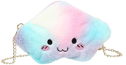 GALPADA Plüsch Tasche Cartoon Wolke Form Umhängetasche Kette Junge Mädchen Winter Großes Fassungsvermögen Perfektes Für Jeden Anlass Strand Party Shopping Date