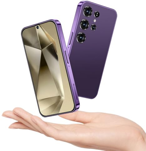 MTGud mini Smartphone für Kinder,4,0 Zoll Kleiner HD-Bildschirm,3GB RAM+32GB ROM,4G Dual SIM,Android 10.0,WiFi,Bluetooth,FM,GPS Taschentelefon (X24mini-Purple)