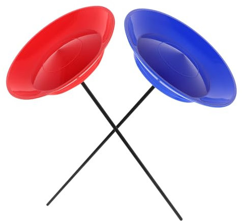 Vaguelly 2 Sätze Jonglierteller Stäben Für Jonglier-übungen Inklusive Balancierstäbe Für Anfänger Und Zirkus-Performances Bunte Scheiben Für Geschicklichkeitstraining