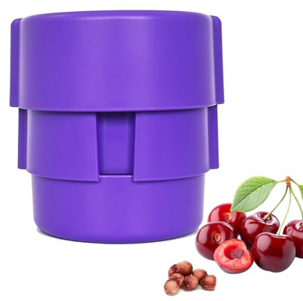 Cherry Pitter – Multi Cherry Tool 6 at Once, Full Detachable Cherry Seed Remover, Fast Cleaning for Baking, Canning, Jam, Dishwasher Safe with Pit Storage Case, Best Kitchen Gift for Mom Dad
