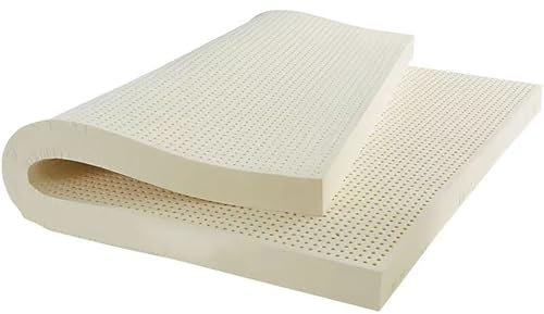 Generisch Latex-Matratze, 130 x 240 cm, 100% Naturlatex-Matratzen, Waben-Porenbelüftung, Bio-Doppelmatratze, Naturkautschuk-Matratze, verdicktes Kissen, für Zuhause, Schlafzimmer, 2,5 cm