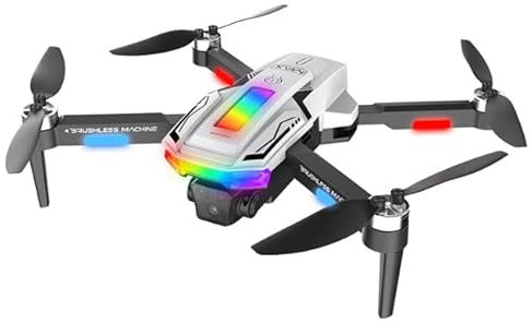 Euakee Drohne mit Kamera 4k, Faltbare Drohne, Bürstenloser Motor, 360°Flip, WiFi, One Key Start/Landen, Headless Mode, Flugbahnflug, Spielzeug und Geschenke für Jungen Anfänger, 2 Batterien