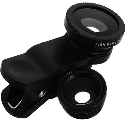 DIYEAH Objectif Macro pour Téléphone Kit avec Objectif Angle Et Fisheye Clip pour Smartphone Accessoire Photo Portable