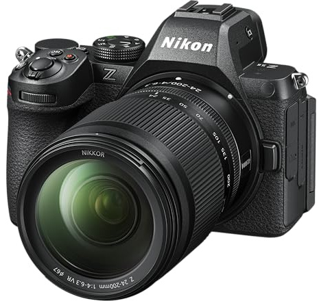 Nikon Z5II + Z 24-200 fotocamera Mirrorless Full Frame con SD, 4K, Nital | CMOS 24,5 MP, 299 punti, stabilizzatore, video 4K, professionale. Lexar SDXC 128GB inclusa. 6 anni garanzia Nital