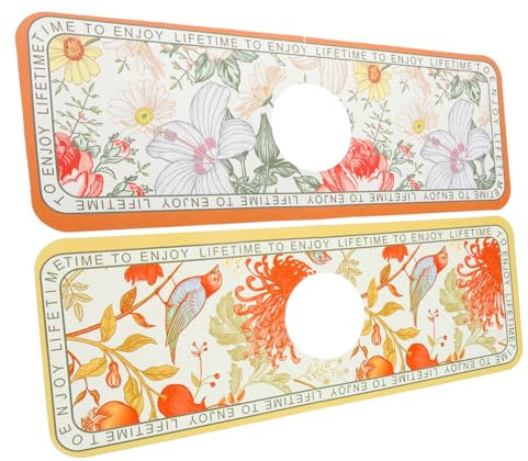 BESTYASH 2pièces Tapis Évier pour Robinet Récupérateurs Égouttement pour Poignée Prévention des Éclaboussures Et Fuites Eau