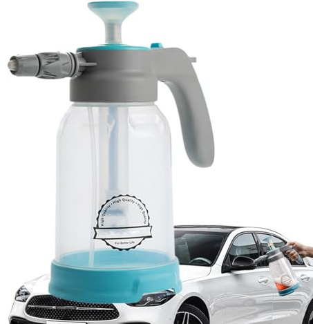 Pulverizador de espuma de jabón para coche, 2 L, inalámbrico, manual, portátil, manguera de limpieza de jardín, rociador de espuma, para riego de jardín, hogar, taller, conductores, jardineros