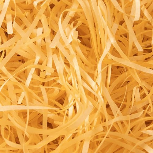 50g Carta Velina Tagliuzzata,Raffia Cestino Per Regali Riempimento,Giallo