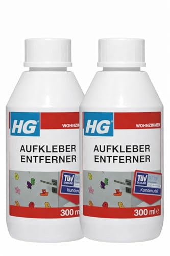 HG Aufkleber Entferner 2er Pack – Entfernt Klebereste, Etiketten & Aufkleber von vielen Oberflächen