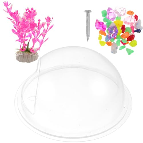 YARNOW Wall Mounted Acrylic Fish Tank with Space-saving Design for Home Decor, Suitable for Fish and Aquatic Plants, Rimless Aquarium Supplies Random Color
