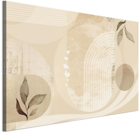 LUMASOUL Quadro Moderno Soggiorno su Tela 90x60 cm | Stampa decorativa da parete, wall art per soggiorno, camera da letto e ufficio
