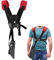 YOUSHARES Trimmer Tracolla-falciatrice Trimmer Cinturino Doppia Spalla con Cinturino in Nylon Durevole Adjuestable per decespugliatore o gardenning (per STIHL FS, tagliabordi Serie km)，Rosso