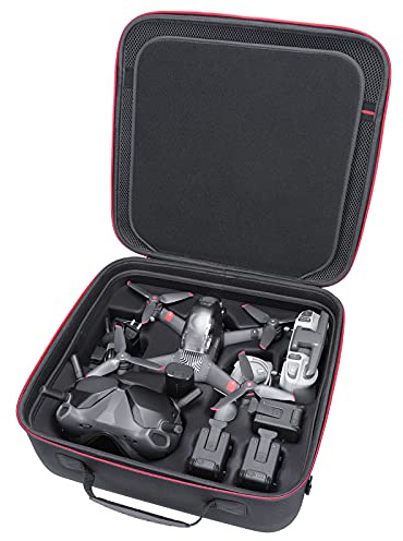 RLSOCO Étui pour DJI FPV Combo/Avata Pro - pour FPV/Avata Accessoires: Corps de Drone,FPV Goggles V2,FPV Radiocommande, Motion Controller,Accolades de Bras,BatteriesX 4(Un dans Drone Corps)